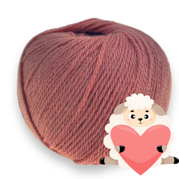 Koralowa włóczka 100% wełna simply wool 29